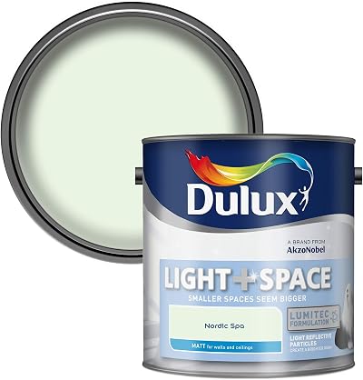 Dulux 500004 Light & Space Matt Emulsion Nordic Spa 2.5L Wall Ceiling Paint