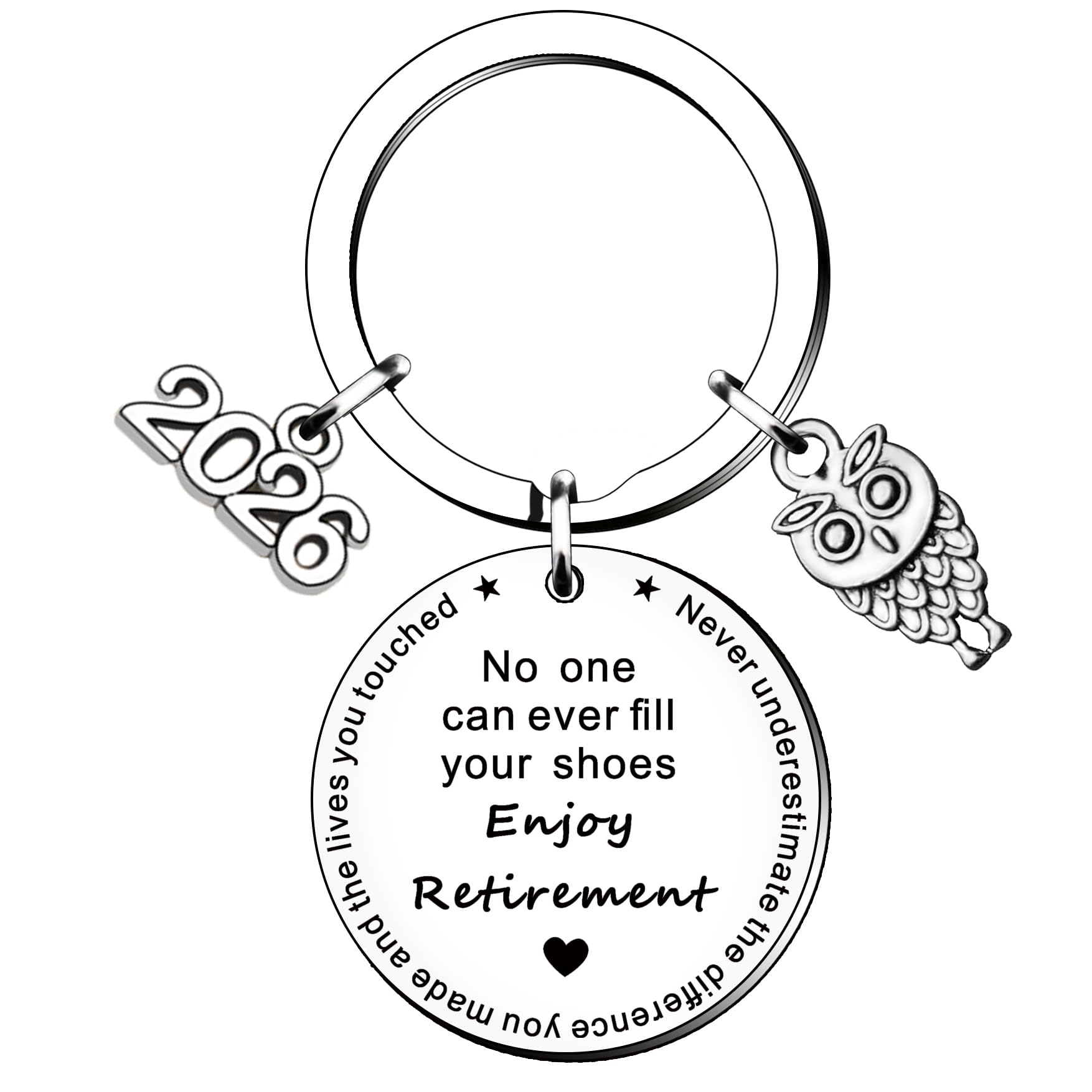 HULALA Funny 2026 Retirement Gifts For Men Women Colleague Nurse Teacher Mentor Tutor Staff Leaving Going Away Goodbye Farewell Keyring Keychain