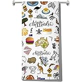 JNIAP Australia Kitchen Towel Australian Kitchen Decor Australia Themed Gifts Australian Dish Towel Australia Housewarming Gifts (Australia KT)