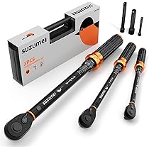 SUZUME 3PCS Torque Wrench Set 72 Teeth Dual-Direction Adjustable