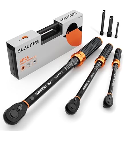 Kerry 1/4 3/8 1/2-Inch 3PCS Drive Click Torque Wrench Set, 3