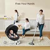 Fdlscpem Electric Baby Swing for Infant Bluetooth App 5 Speeds 3 Timers view 9