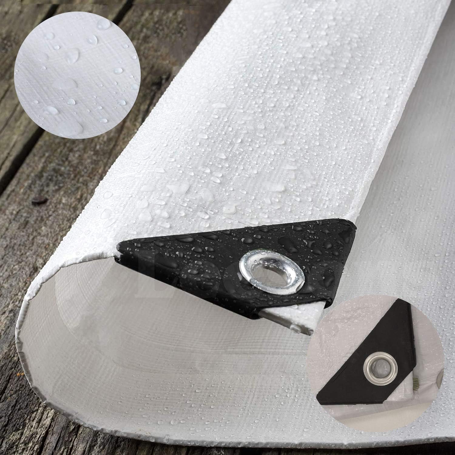SOVIYAS Heavy Duty Tarp Tarpaulin Reinforced Eyelets Thick 2m x 3m 6ft