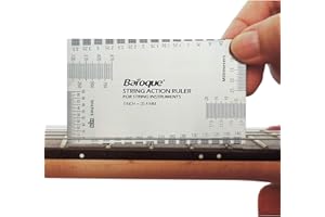 Baroque String Action Gauge Precise Guitar Ruler Set Up Tool Kit for Electric Bass and Acoustic Guitar