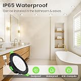 ALUSSO 6 pack 7W LED Downlights 3000K 4000K 6500K Dimmable IP65 view 8