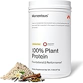 Momentous Vegan Protein Powder - 20 g Plant-Based Protein - NSF Certified for Sport - Gluten-Free - Non-GMO - 22 Servings for Essential Everyday Use - Vanilla Spice