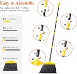 Lifewit Heavy Duty Broom with 53in Stainless Steel Handle 13in Head Yellow view 7
