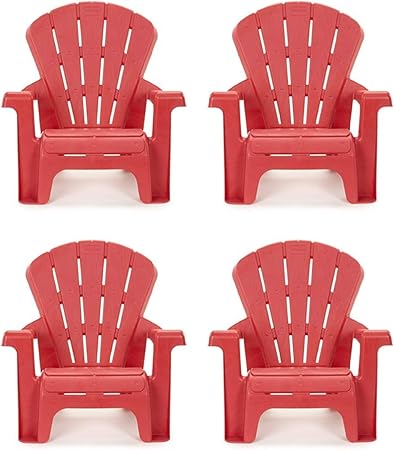 Little Tikes Garden Chair (4 Pack), Red 