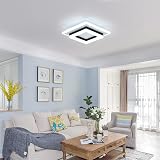 AUA LED Ceiling Light 24W Modern Black White 6500K 1800LM 220V view 8