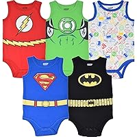 DC Comics Justice League Baby Girl Bodysuits Multipack - Superhero Outfits For Infants