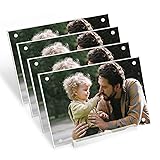 DZZ 4 Pack 4x6 Picture Frame,Clear Acrylic Picture