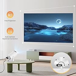 [Auto Keystone]5G WiFi Bluetooth Projector HIPPUS