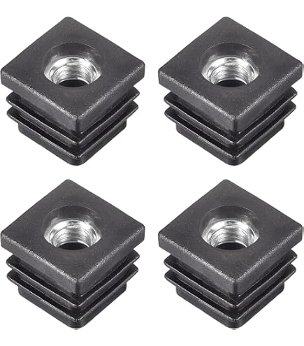 thumbnail image 2 of 8 Pack Threaded Star Type 1-1/4(OD) Square Tubing Insert 1/4-20 Thread... 2 of 14