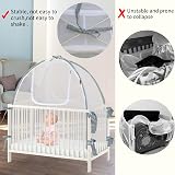 Baby & Beyond Baby Bed Tent Safety Net with Zippers Durable Mesh See-Through 360 view 4