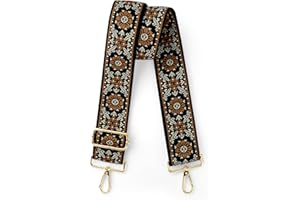 OTCO 2' Wide Floral Purse Straps Replacement Crossbody Straps for Purses,Thick Shoulder Strap for Bags,Guitar Straps for Handbags,Nylon Backpack Replacement Straps Luggage Straps for Women