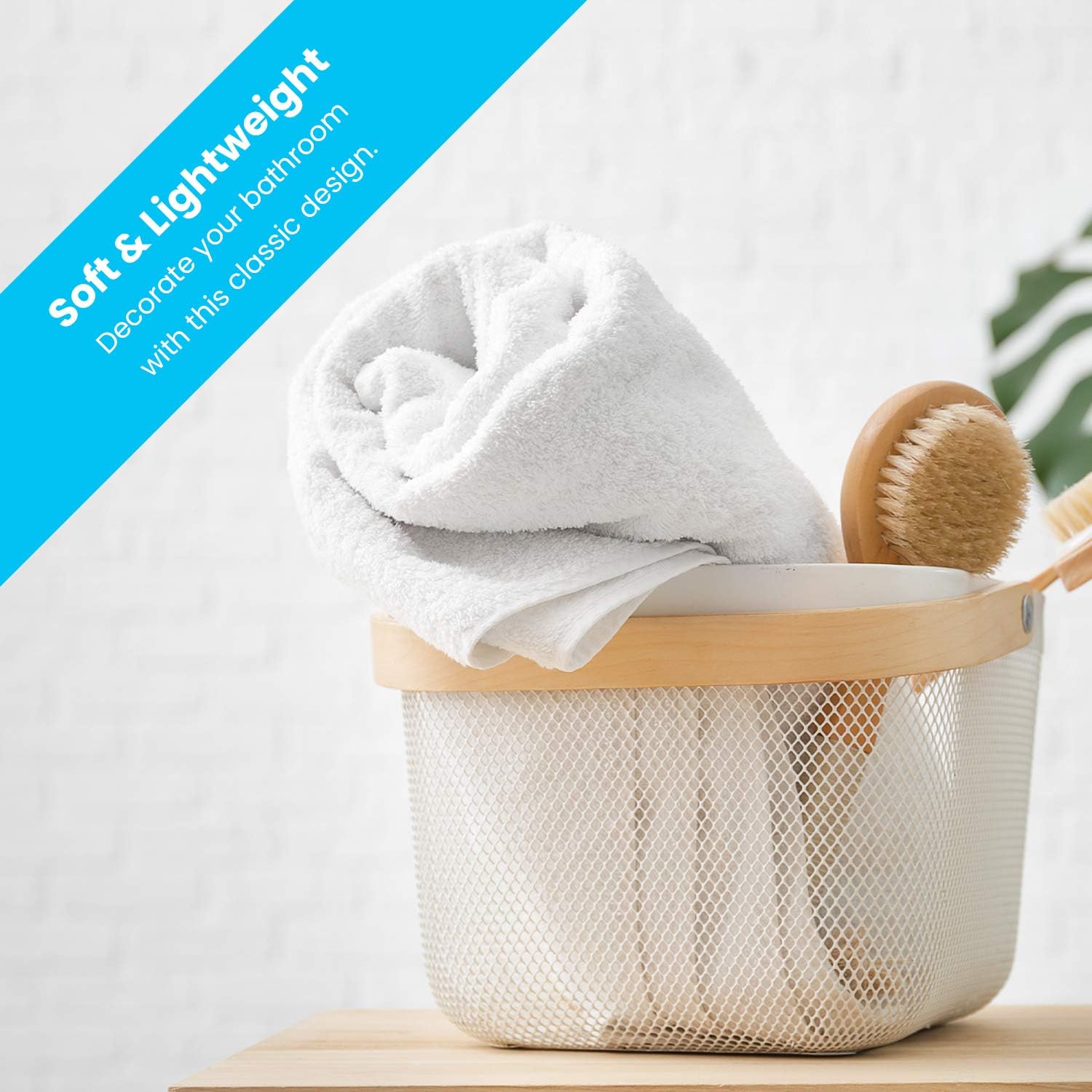 Zeppoli Wash Cloth Towels by Royal, 60-Pack, 100% Natural Cotton, 12 x 12, Soft and Absorbent, Machine Washable, White (60-Pack): Home & Kitchen