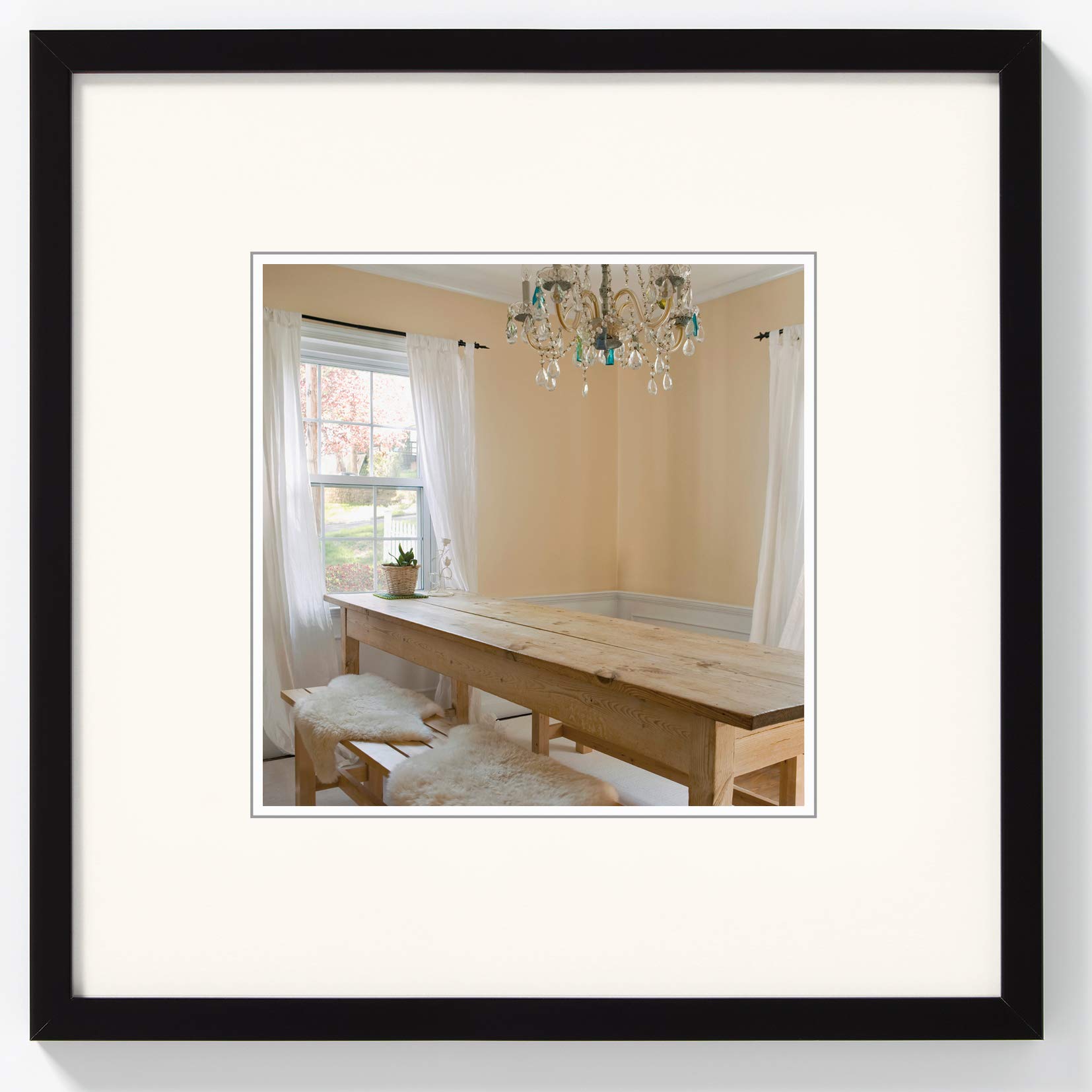 walther Design Picture Frame Black 20 x 20 cm Peppers Wooden Frame BP020B