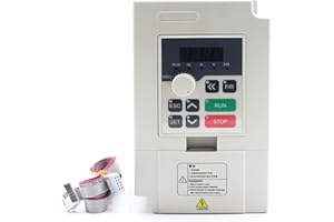 RATTMMOTOR 2.2KW VFD 110V Single to 3 Phase Inverter Variable Frequency Drive Spindle Motor Controller Converter for CNC Router Engraver Milling Machine