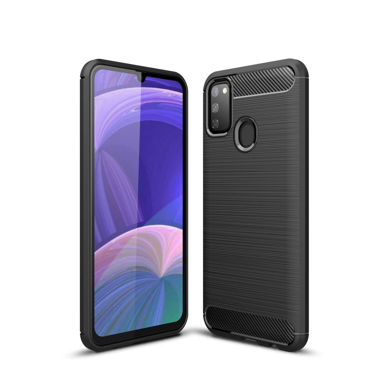 CruzerLite Galaxy M30s Case, Galaxy M30s Cover, Design Back Cover Anti-Scratch Shock Absorption Case for Samsung Galaxy M30s (Black)