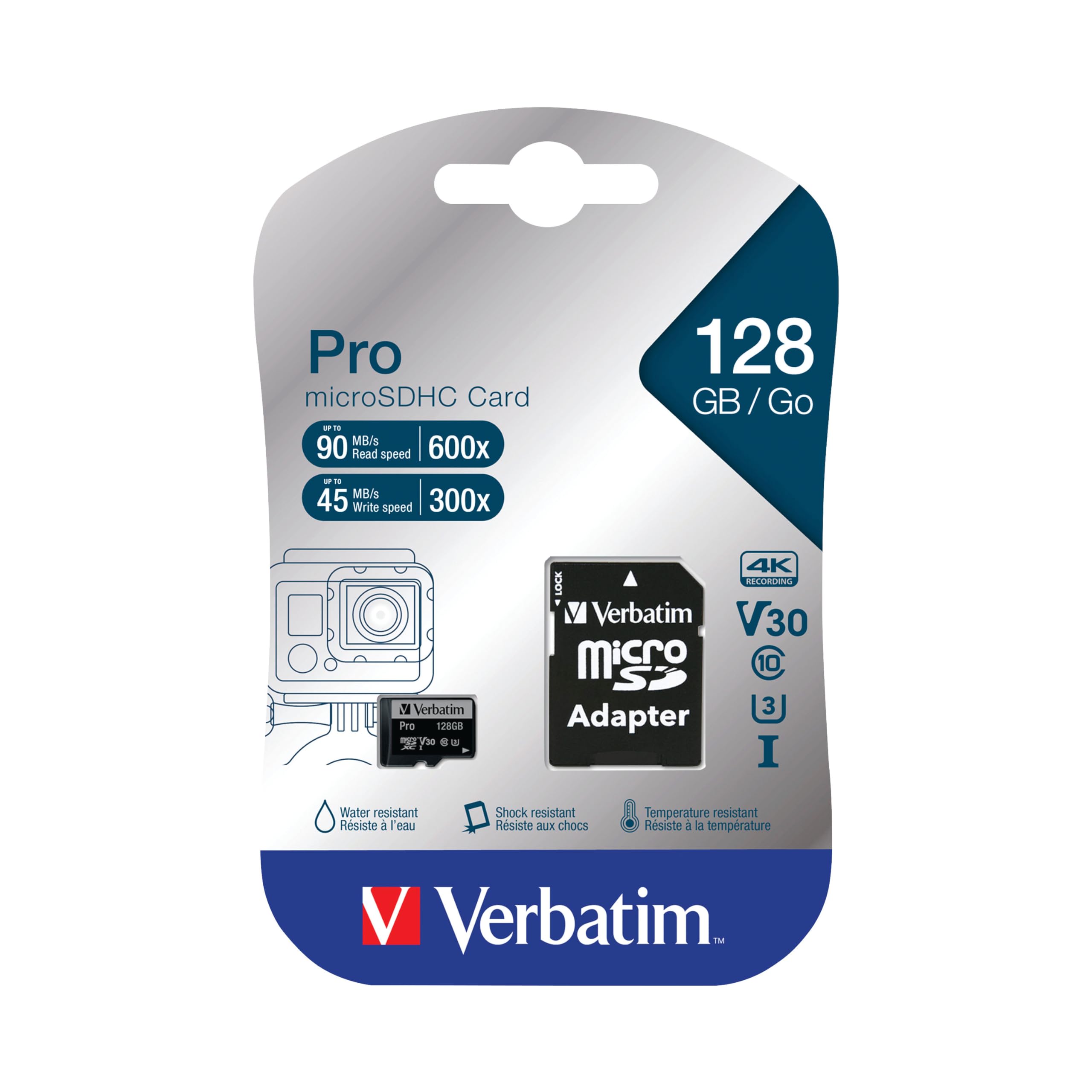 Verbatim MICRO SDXC CARD PRO UHS-3 128GB CLASS 10