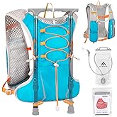 DMHDV Running Vest for Women&Men,Hydration Backpack 5L Water Backpack with 2L Water Bladder,Ultra-Lightweight Hydration Vest Adjustable Breathable Mesh Gear for Hiking,Trail,Running,Cycling,Marathon