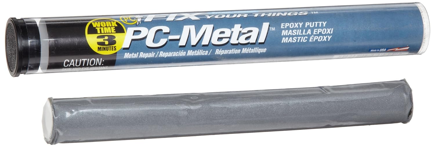 PC Products PC-Metal Epoxy Putty, 2oz Stick, Dark Gray