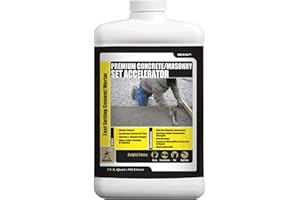 Akona Concrete/Masonry Set Accelerator - Fast Setting Additive, Accelerates Curing Time, Ideal for Cold Weather, Concrete & Masonry Projects (Quart, 1)