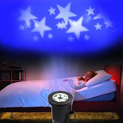 Krismilen Christmas Projector Lights Moving White Snowflakes