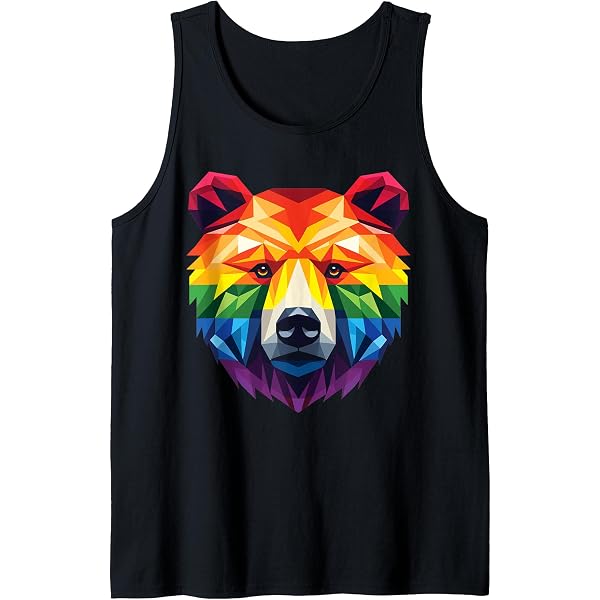 Gay Bear Tank Top Mit Daddy Bear Pride Flag – Woof! Perfektes Gay Bear Shirt Für Stolze Hairy Men Bis 3XL