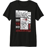 Attack on Titan Eren Yeager vs Reiner Braun Manga Fight Logo Premium Tri-blend T-Shirt