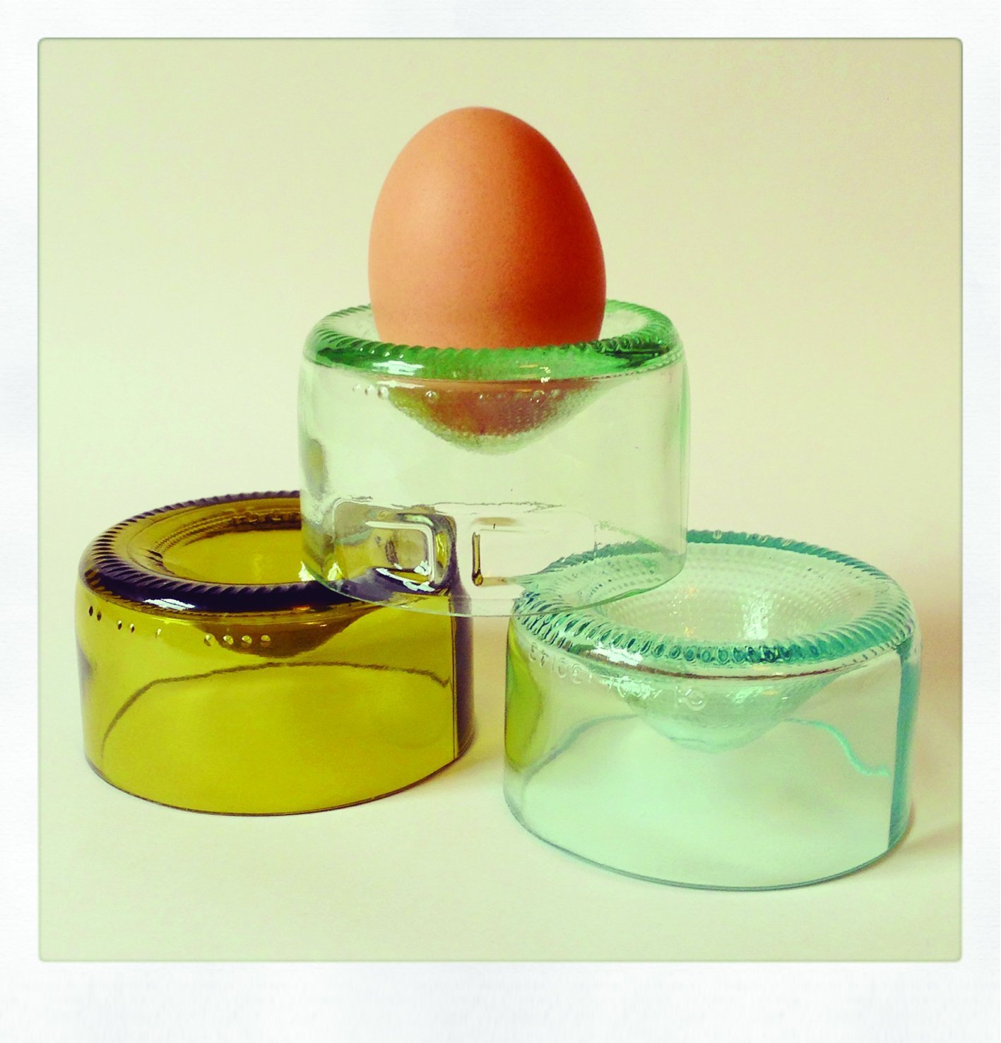 Wine Bottle Egg Cups (Pair Mixed Colours) Amazon.co.uk Handmade