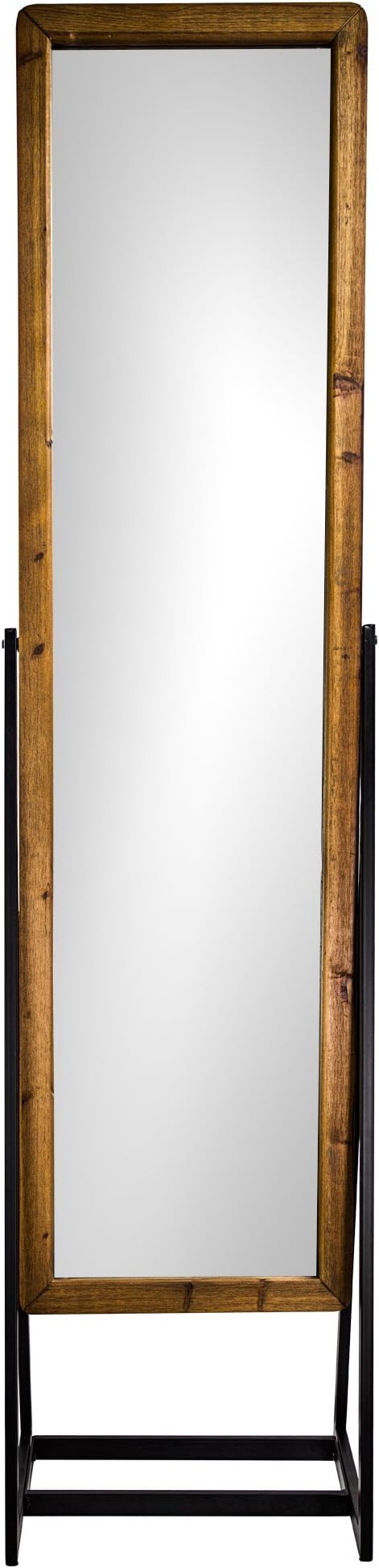 American Art Decor Rustic Full Length Cheval Style Standing 69" H Mirror