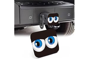 NITAHHHY 2" Trailer Hitch Cover,Huge Blue Eyeballs on Black Rubber Towing Hitch Tube Cover Hitch for Men Women, Sturdy Receivers Plug Accessories for Pickups Trucks Cars