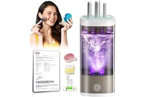MSDQQTIY 3.0 Upgrade Make Up Brush Cleaner Cosmetic【Industry NO.1-12x Cleaning Power】【SGS Certified - 0 Dust】 MakeupBrushes Cleaner Suitable for all Brush，Circuit Upgrade Make Up Brush Cleaner