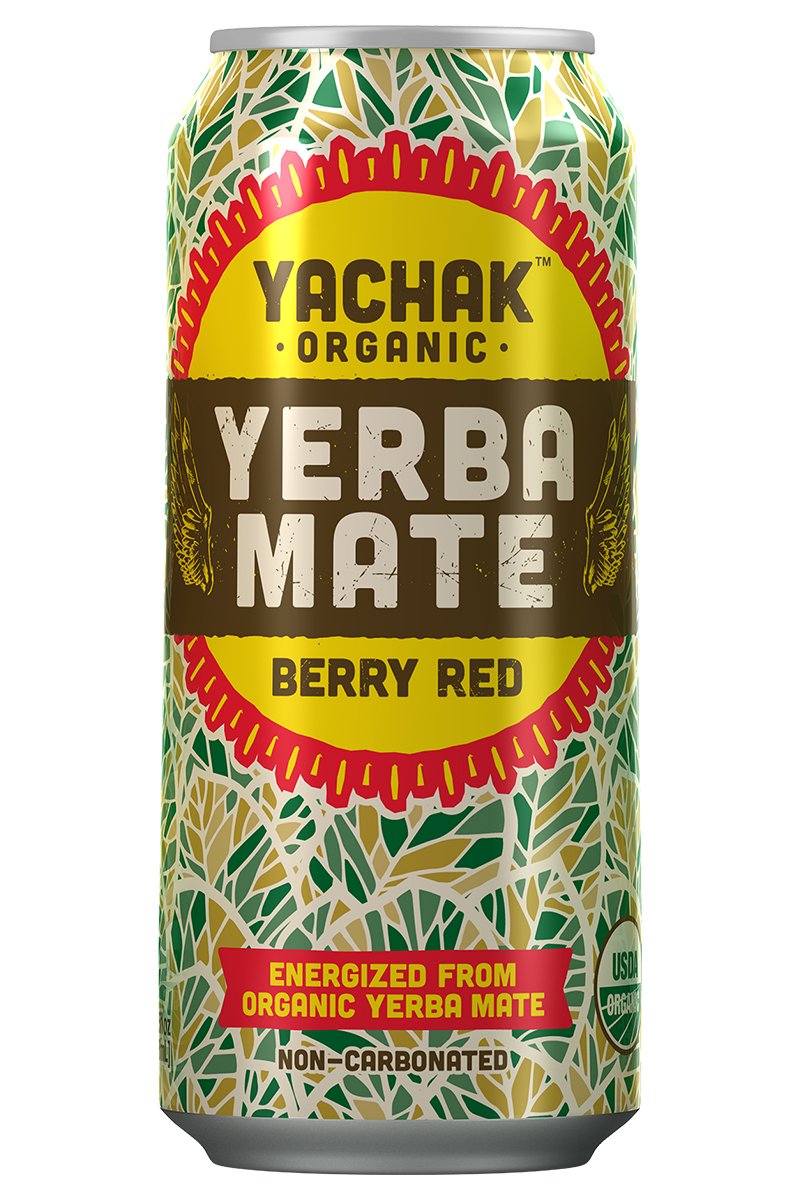 Yachak Yerba Mate Drink, Berry Blue, 12 Count Grocery