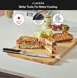 Misen Serrated Bread Knife – High-Carbon Japanese