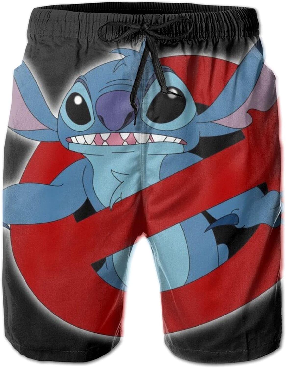 Stitch Fantasma Busters Pantaloncini da bagno da uomo, casual, da surf, spiaggia, estate
