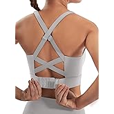 Ewedoos High Support Sports Bras for Women Adjustbale Supportive High Impact Sports Bra Push Up Workout Running Bras