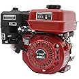 PIAOCAIYIN 212cc 4 Stroke Gas Engine Motor 7.5HP Go Kart Engine with Air Cooling & Air Filter Horizontal Pull Start Mini Bike Engine with Fuel Tank for Go-Karts, Minibikes, Lawnmowers