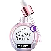 Olay Super Serum Night Repair, Fragrance-Free - Niacinamide, Peptide, Salicylic & Lactic Acid, Glycerin - 5-in-1 Skin Care Benefits - Hydrating, Evens Tone, Reduces Dark Spots, Anti-Aging, 1.7 Oz