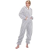 Istylish Onesie Pajamas for Women Fleece Womens Onesie Pajamas, Fuzzy Pajama Onesies for Women