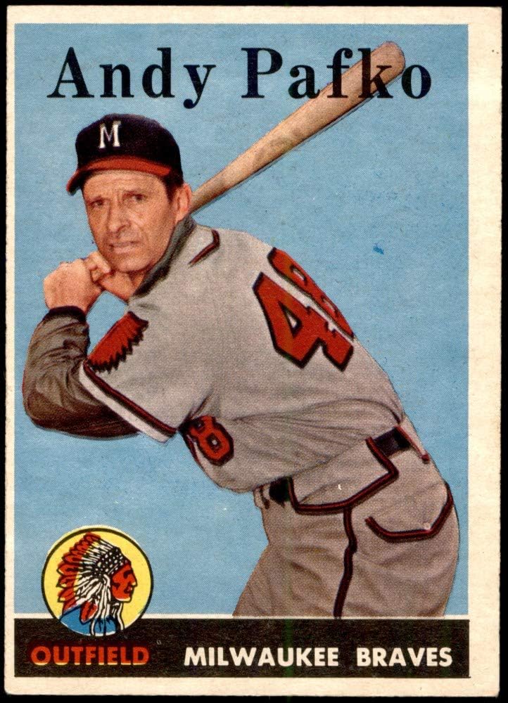 1958 Topps 223 Andy Pafko Milwaukee Braves (Baseball Card) EX Braves Collectibles