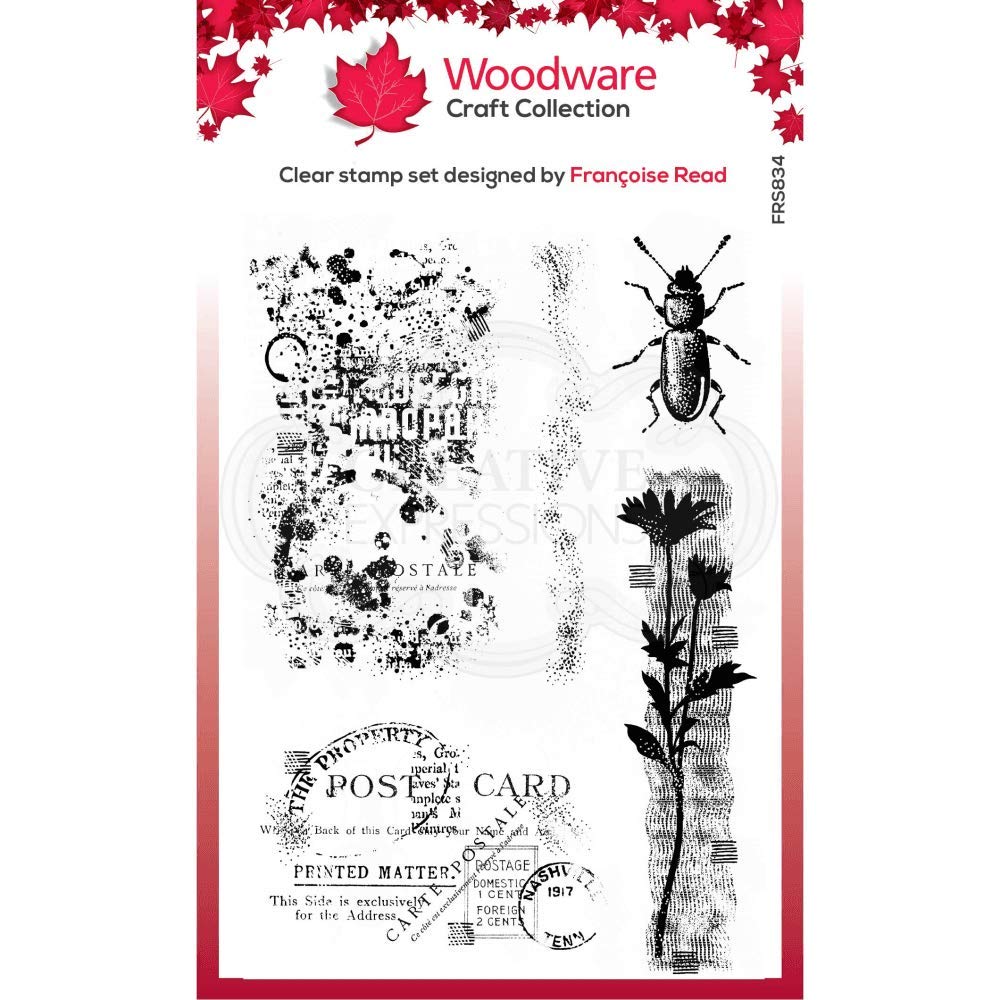 Woodware Francoise Collection-Clear Magic Stamp Set-Marks, 10 x 15 cm Approx, FRS834