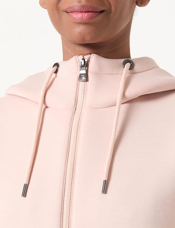 W Sweater Long + Capuche, Cameo Rose, S Femme