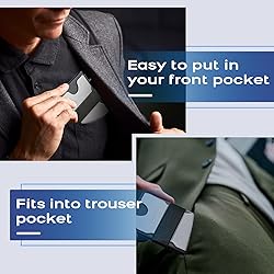 RUNBOX Slim Card Holder Wallet for Men, Minimalist