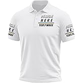Custom Polo Shirts for Men Design Your Own Golf Jersey Personalized Print/Embroidered Text