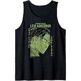 Attack on Titan Levi Ackerman Japanese Manga Face Portrait Tank Top