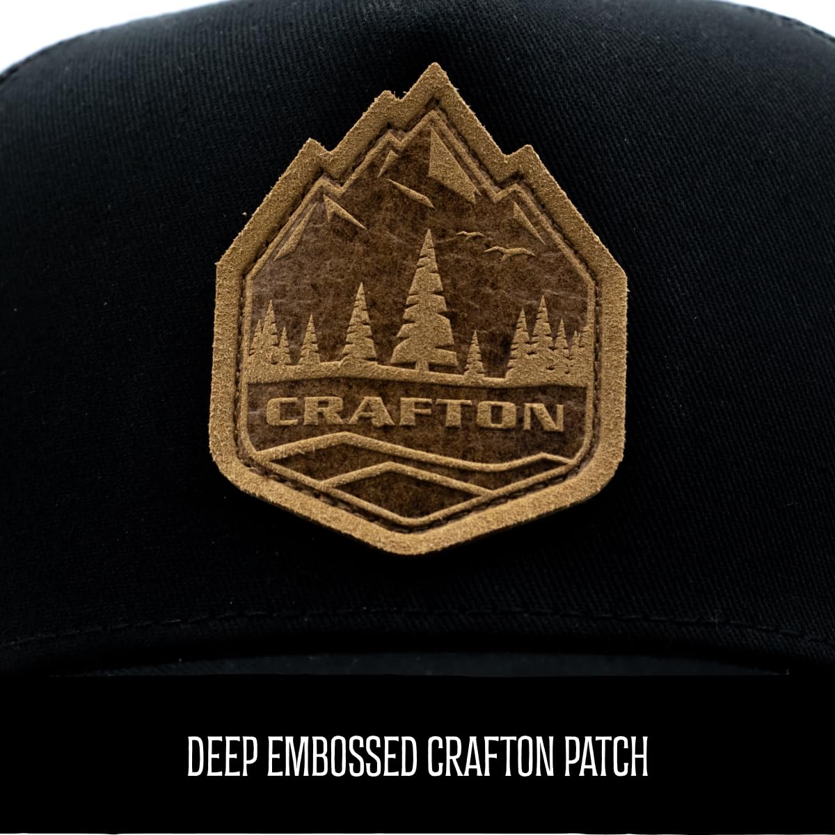 Crafton Big Mountain Mesh Trucker Cap - Baseball Cap - Unisex - atmungsaktiv - individuell verstellbar - für Damen und Herren Farbe: Black 4