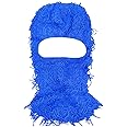 2 Pieces Distressed Balaclava Trending Ski Masks Wind Proof Winter Premium One Size Yeat Shiesty Distress Mask Beanie Cap