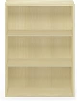Furinno Pasir 3-Tier Book Shelf Maple 24.6 x 60.2 x 80 cm Living Room view 8